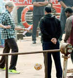 Big B hurts rib cage during TE3N shoot