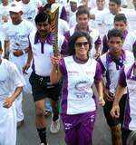 Neetu carries the Queen's Baton