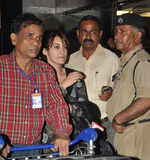 Minissha Lamba at airport