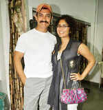 Aamir, Kiran at play