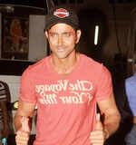 Hrithik spotted during ad shoot